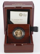 Sovereign 2018 Proof FDC boxed as issued