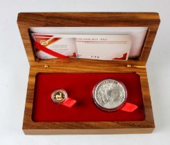 South Africa: Winston Churchill (1/10oz gold) Krugerrand Collectors Set 2015, including an