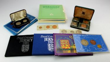Channel Islands: Jersey & Guernsey sets (15) proof and Unc issues, 1960s-1990s, most in original