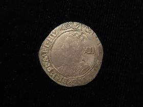 Charles I Silver Shilling mm Triangle, S.2799, 5.80g, F/GF. Ex Spink.