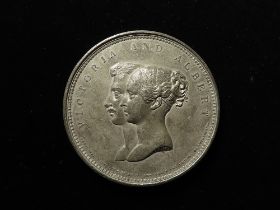 British Commemorative Medal, white metal d.74mm: Marriage of Victoria to Prince Albert 1840 (