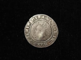 Elizabeth I hammered silver Sixpence 1567 mm. coronet, S.2562, 2.45g. VG/F, scratch.