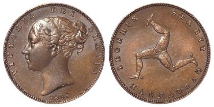 Isle of Man Farthing 1839 EF