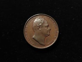 British Commemorative Medal, bronze d.33.5mm: Coronation of William IV 1831, official small bronze