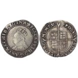 Elizabeth I hammered silver Shilling mm. cross-crosslets, Second Issue 1560-1, S.2555, Fine, a few