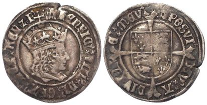 Henry VIII silver Groat of London, mm. castle (69), S.2316, 2.90g. NVF, a few light scratches.