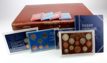 GB & World coins, crowns, medallions, sets and some banknotes; a large assortment in a stacker box