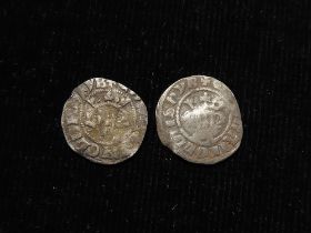 Edward I (2) silver Pennies of Canterbury, Fine.