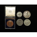 British Commemorative Medals (5): Aschbishop Sancroft and the 7 Bishops 1688 cast silver d.48mm