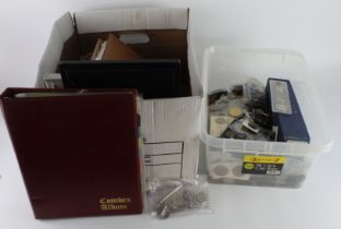 GB & World, a large accumulation of coins, sets and accessories in two boxes; all base metal