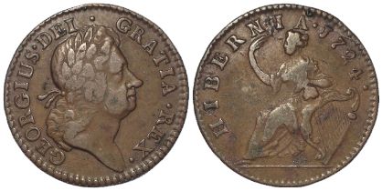 USA Colonial copper Wood's Halfpenny 1724 GF (or VF American).