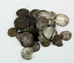 Ancient & Hammered Coins & Fragments (41) including silver.