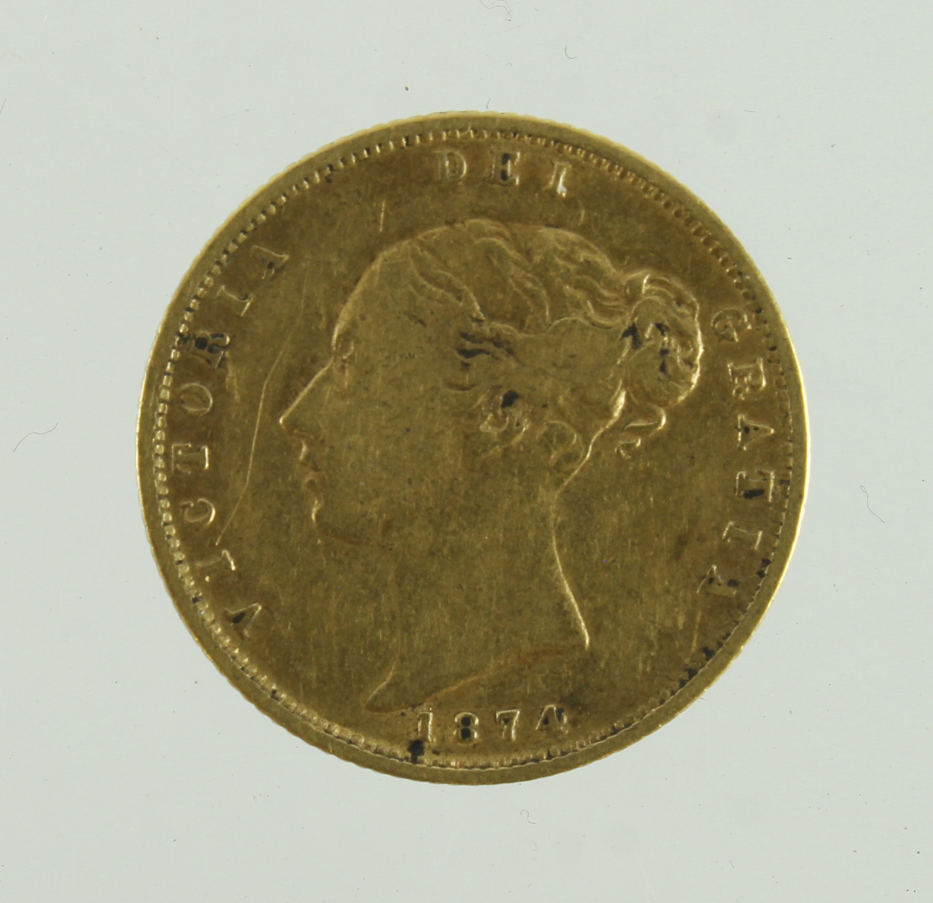 Half Sovereign 1874 GF