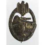 German 3rd Reich Tank badge