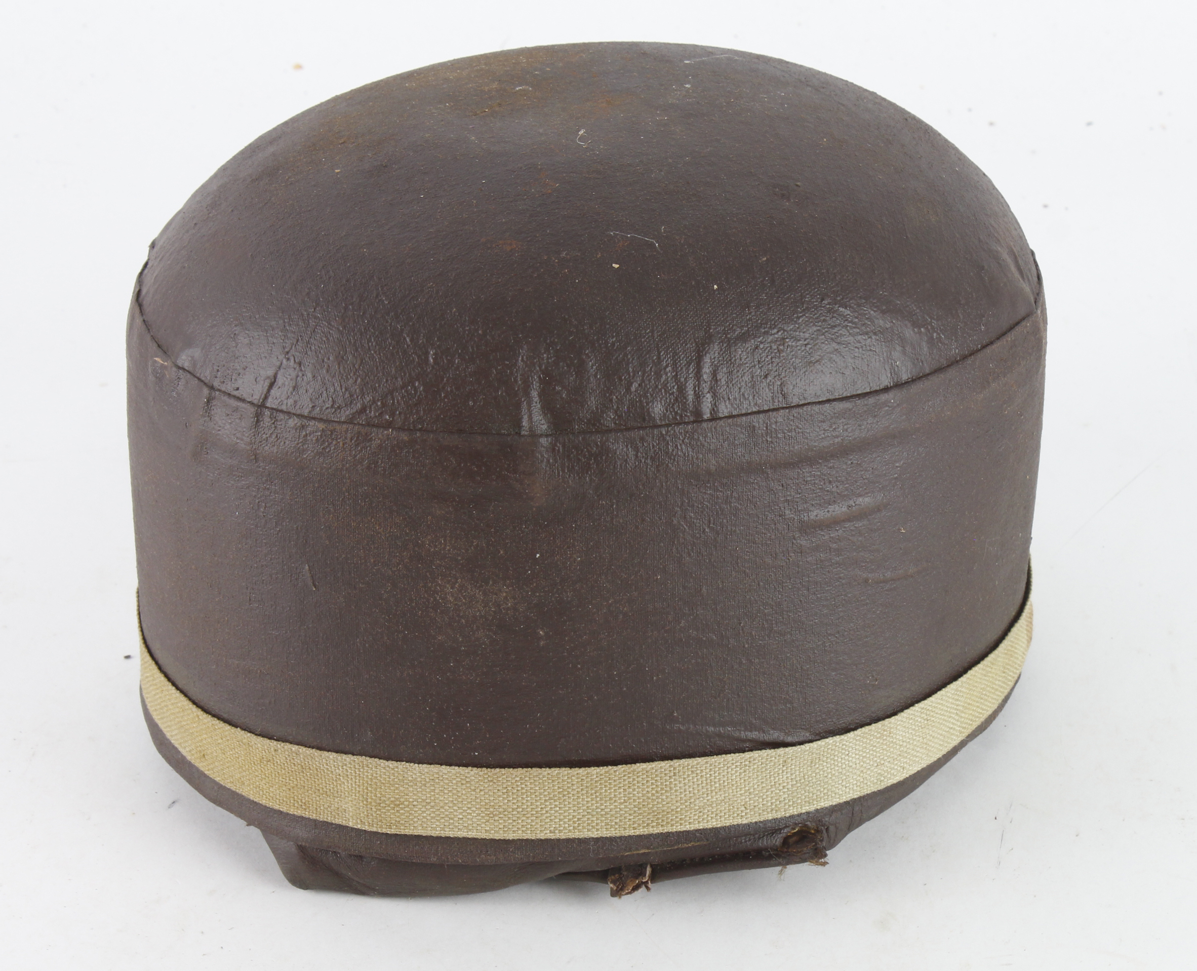 British early Glider or Flying Training helmet. Dated 1942 to liner. An unusual item.