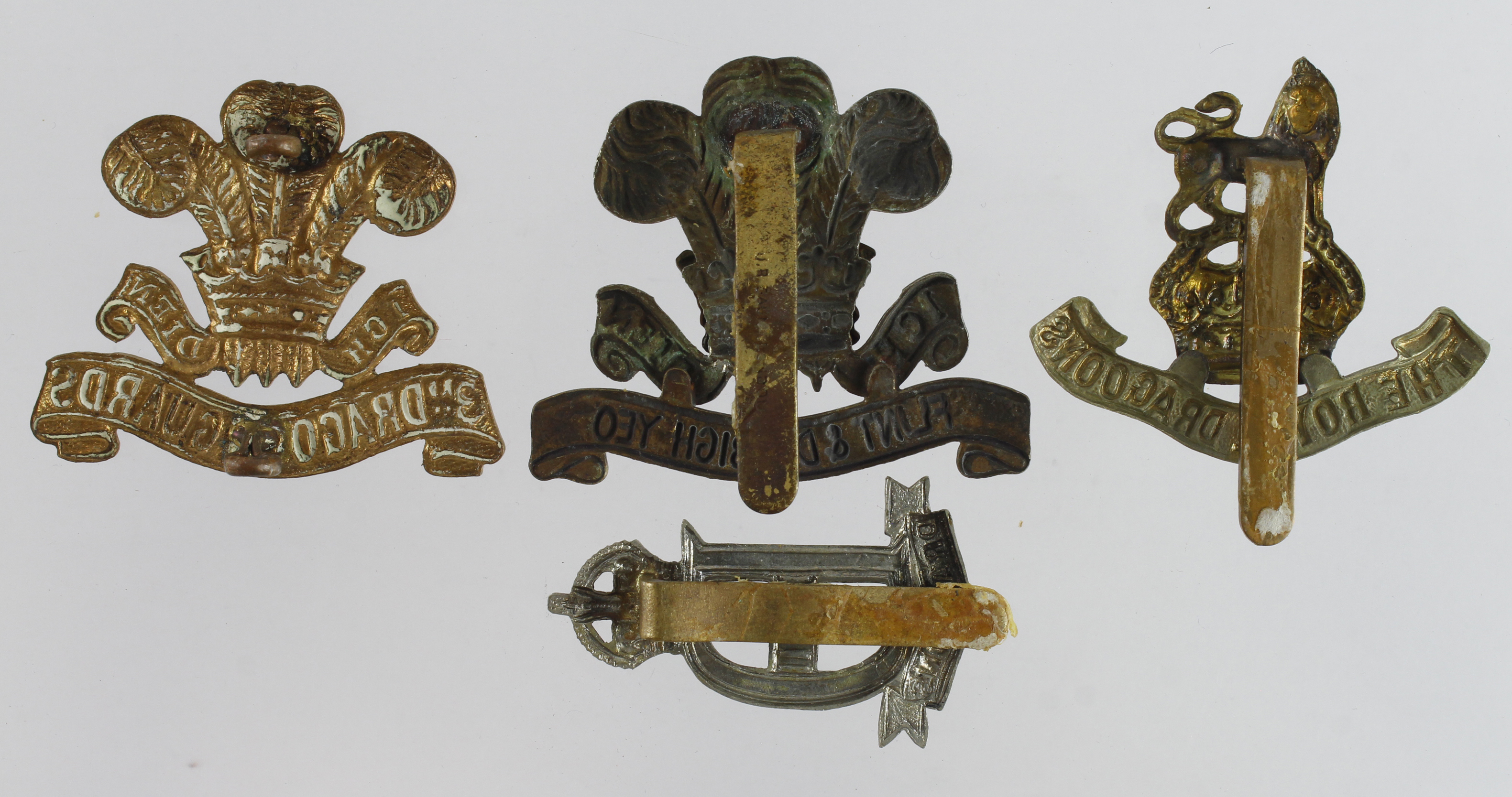 Badges 3rd Dragons, Flint & Denbigh Yeo, Royal Dragons and XXII Dragons. - Image 2 of 2