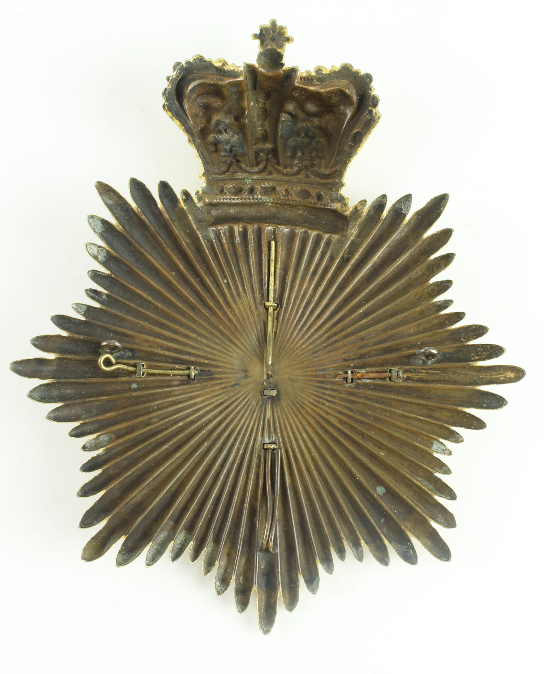 Herefordshire Regiment '36' Belltop Officers Helmet Plate circa 1816-22, General officers shako. - Image 2 of 2