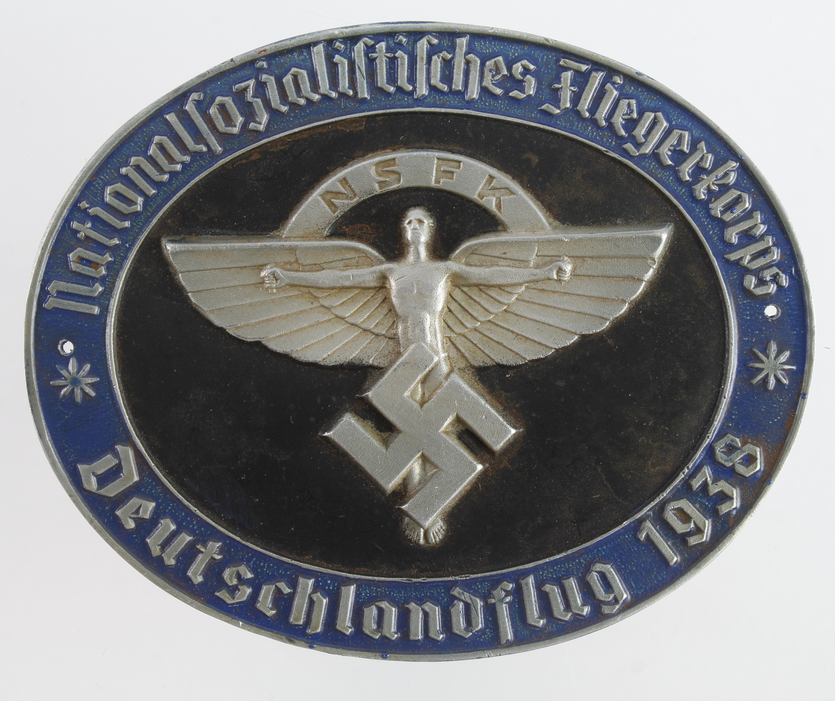 German NSFK Deutschlandflug 1938 rally badge.