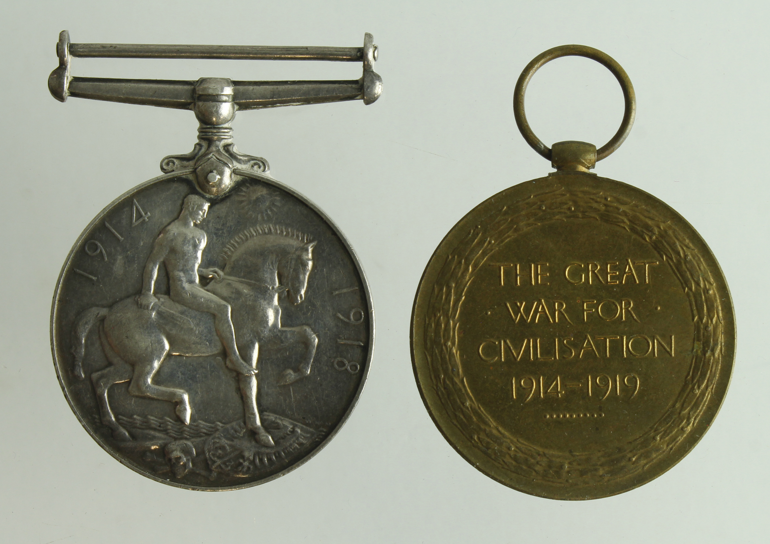 BWM & Victory Medal (191145 Spr E W Abbott RE) - Bild 2 aus 2