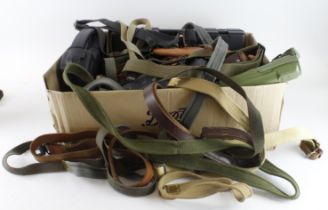 Hugh box of Weapon related items incl Slings, Pouches, Holsters, MG Barrel Case and other items (