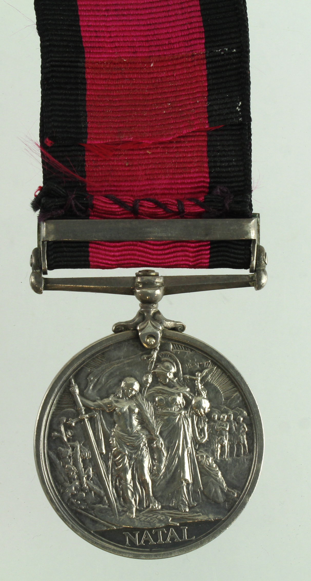 Natal Rebellion Medal with 1906 clasp (Tpr F Reilly Lancs & Yorks Contg) surname corrected - Bild 2 aus 2