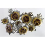Badges - All Officers & ERII, all are base metal, comprising Royal Army Service Corps (hat badge & 2