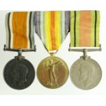 BWM & Victory Medal (192889 A/Bmbr J Barr RA) Defence Medal (3)