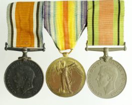 BWM & Victory Medal (192889 A/Bmbr J Barr RA) Defence Medal (3)