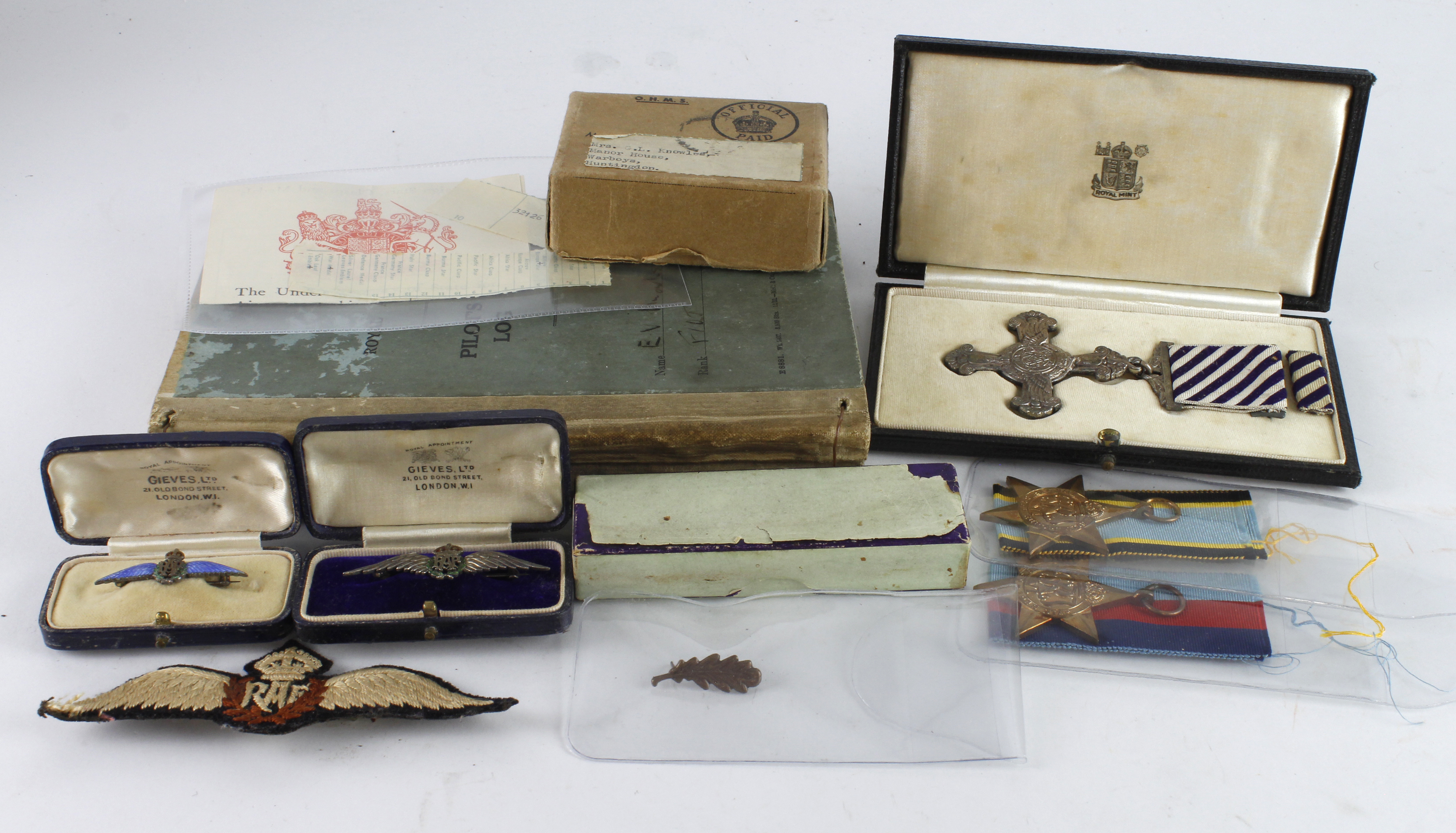 Distinguished Flying Cross dated 1941 in its original Royal Mint Case, 1939-45 Star, Air Crew Europe