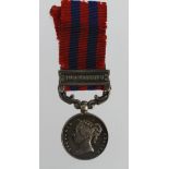 Minature Medal - India General Service Medal 1854 with Burma 1887-9 clasp, a nice early medal