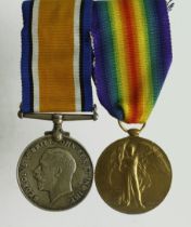 BWM & Victory Medal (1238544 Gnr F Rees RA)