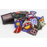 American a selection of cloth rank and trade or unit patches.