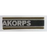 Germany from a one owner collection an Afrika Korps cuff band.