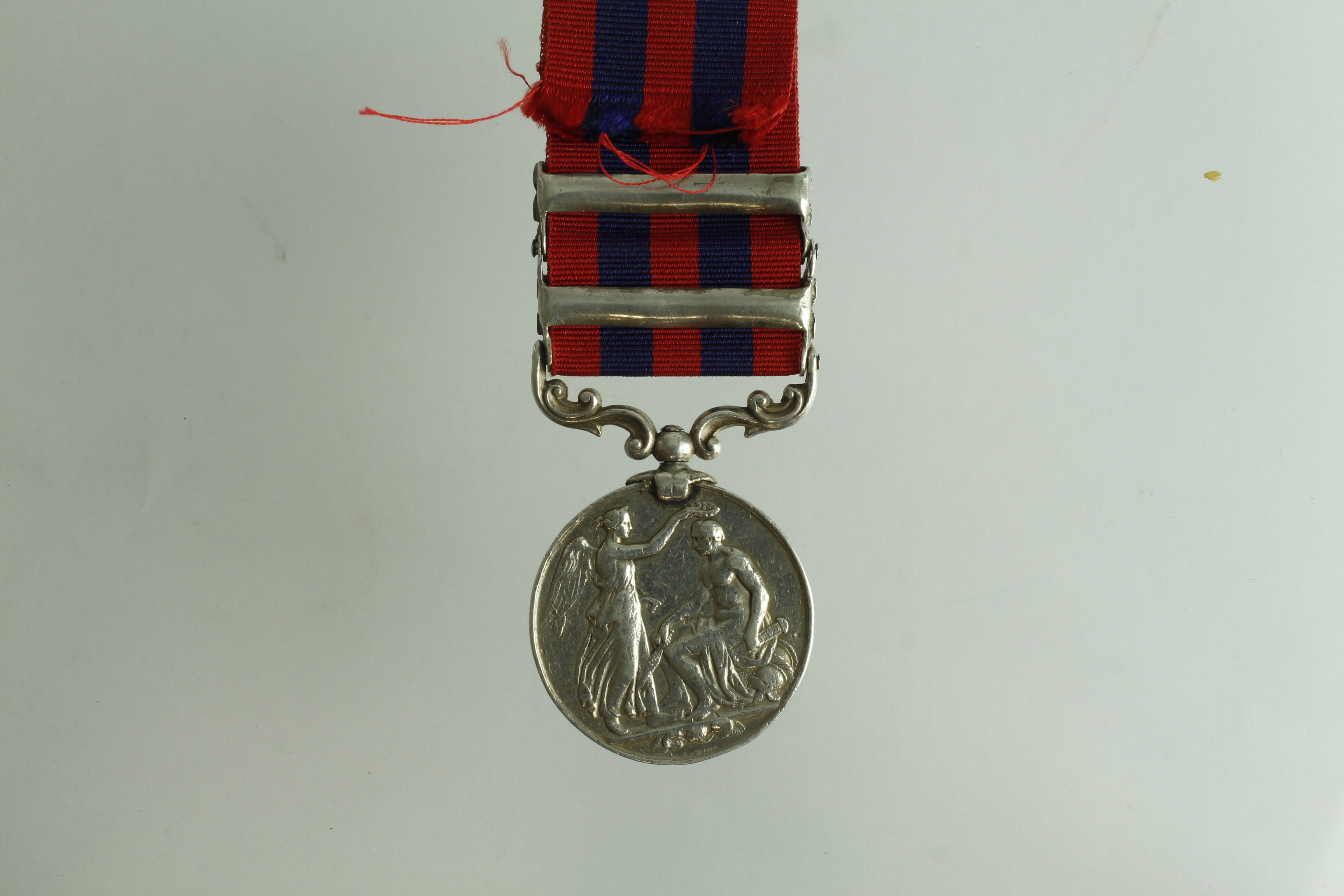 IGS 1854 with bars North West Frontier / Umbeyla, naming worn, medal worn overall and re clasped. - Image 2 of 2