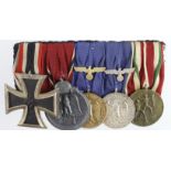 Germany from a one owner collection, an Iron Cross WW2 grouping, 2nd class, 3x piece made, a Russian