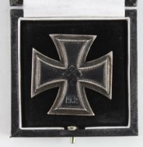 German Third Reich Iron Cross 1st class in case (non-magnetic, one piece construction).