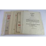 German 3rd Reich pre-war and wartime documents and certificates, various. Needs viewing (10 items)