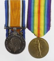 BWM & Victory Medal (161380 3.AM. L P Bailey RAF) with copied research, born Rotherham. (2)