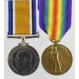 BWM & Victory Medal (6456 Pte A J Scotten 18-London R) entitled to the Silver War Badge