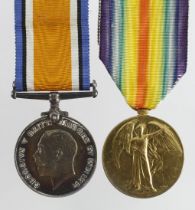 BWM & Victory Medal (4093 Pte D W Dovey 5-London R) (2)