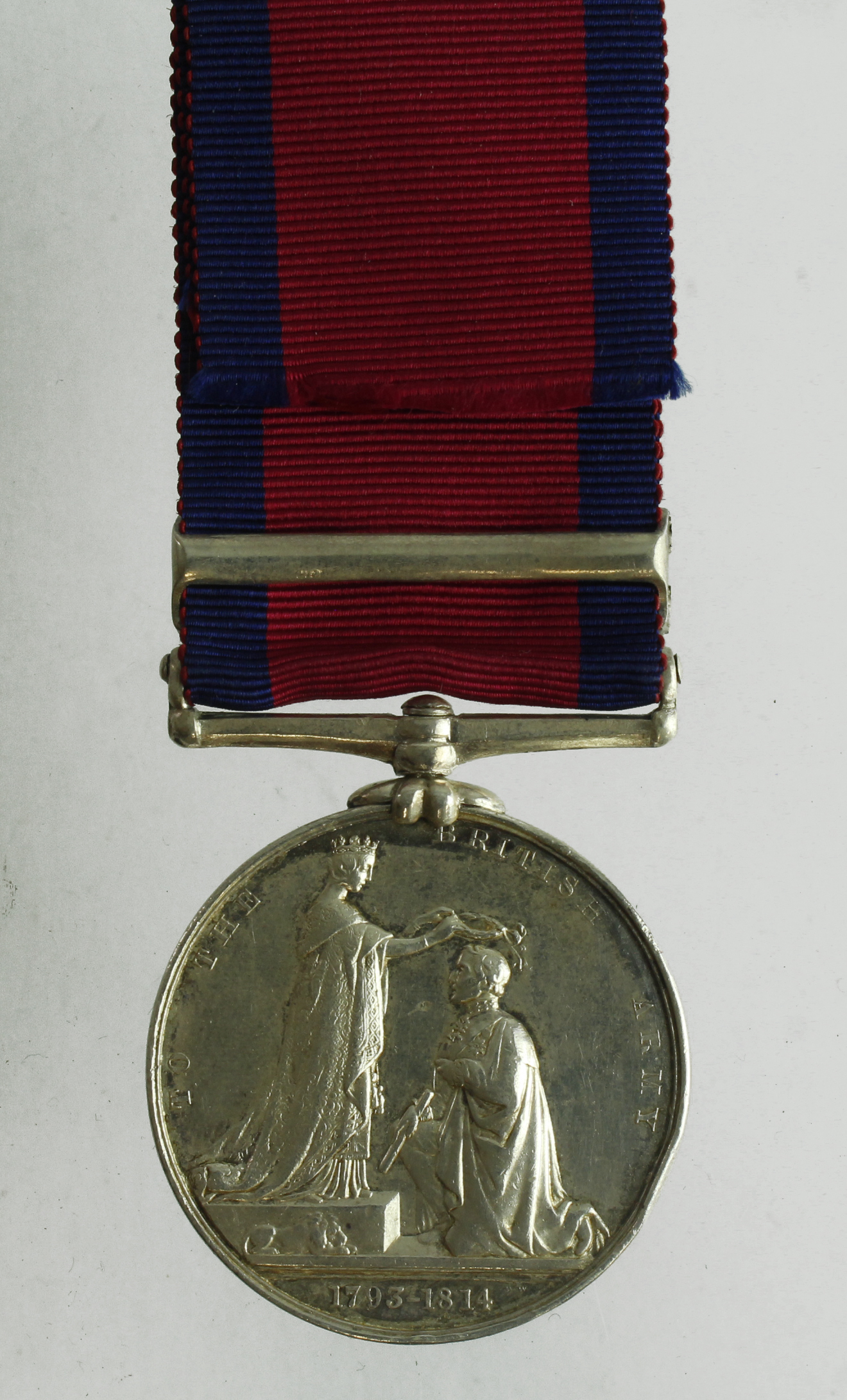 Militray General Service Medal 1848 with bars Vittoria / Toulouse, correctly named (J. Shipman, R. - Image 2 of 2