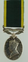Efficiency Medal GVI with Territorial clasp (4384794 Sgt W W Porter CMP).