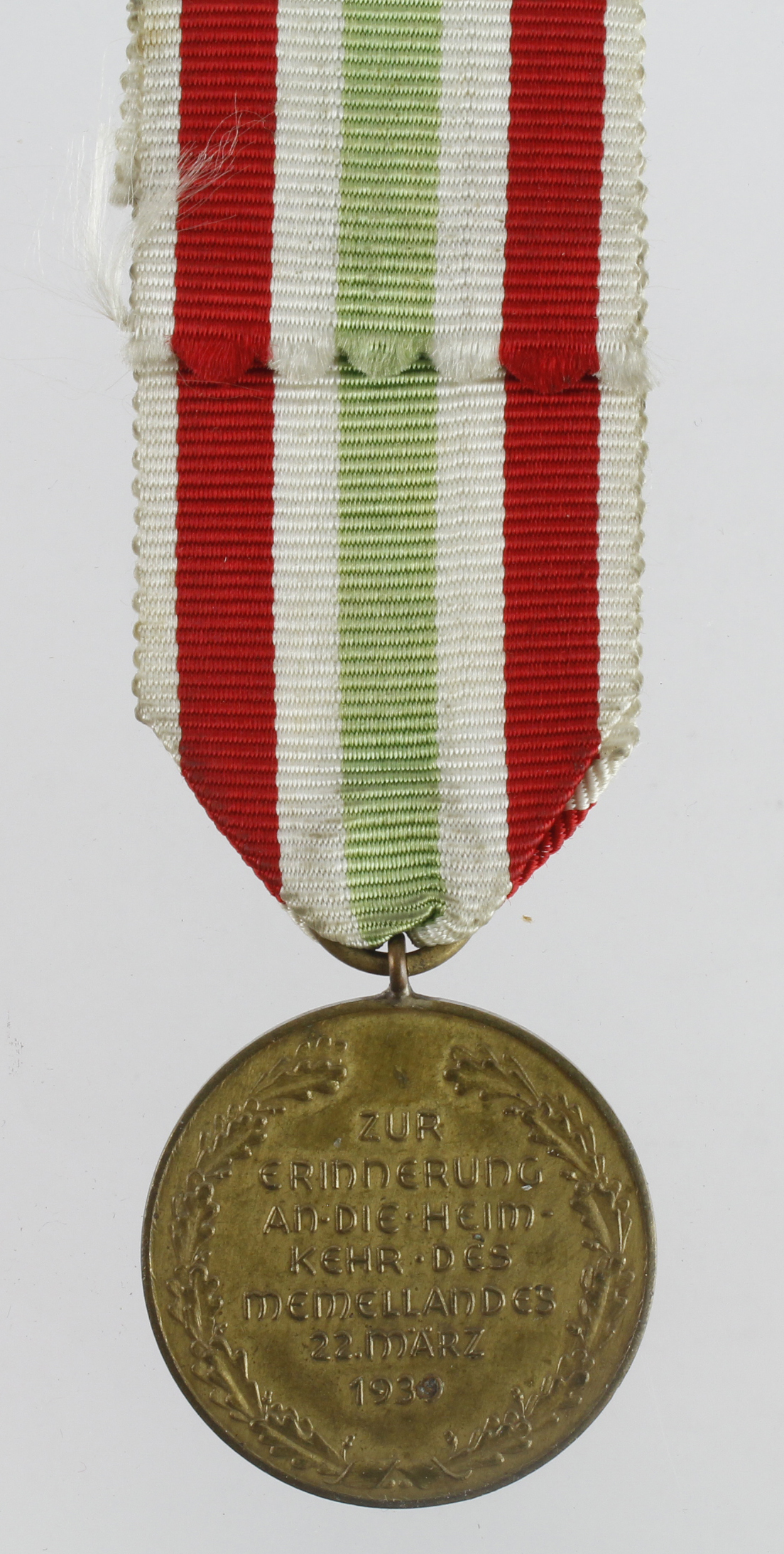 German Memel 22nd March 1939 medal. - Image 2 of 2