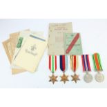 WW2 officers group to Major D E Wiggins RE comes with his 1939-45 star, Africa star, Italy star,