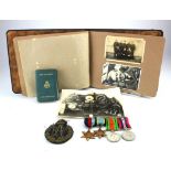 RAF group to Basil Hoskins Francis with assorted ephemera including commission scroll navigators log