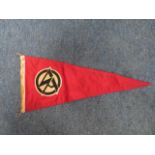 German SA Pennant, Berlin 1939 dated, some service wear.