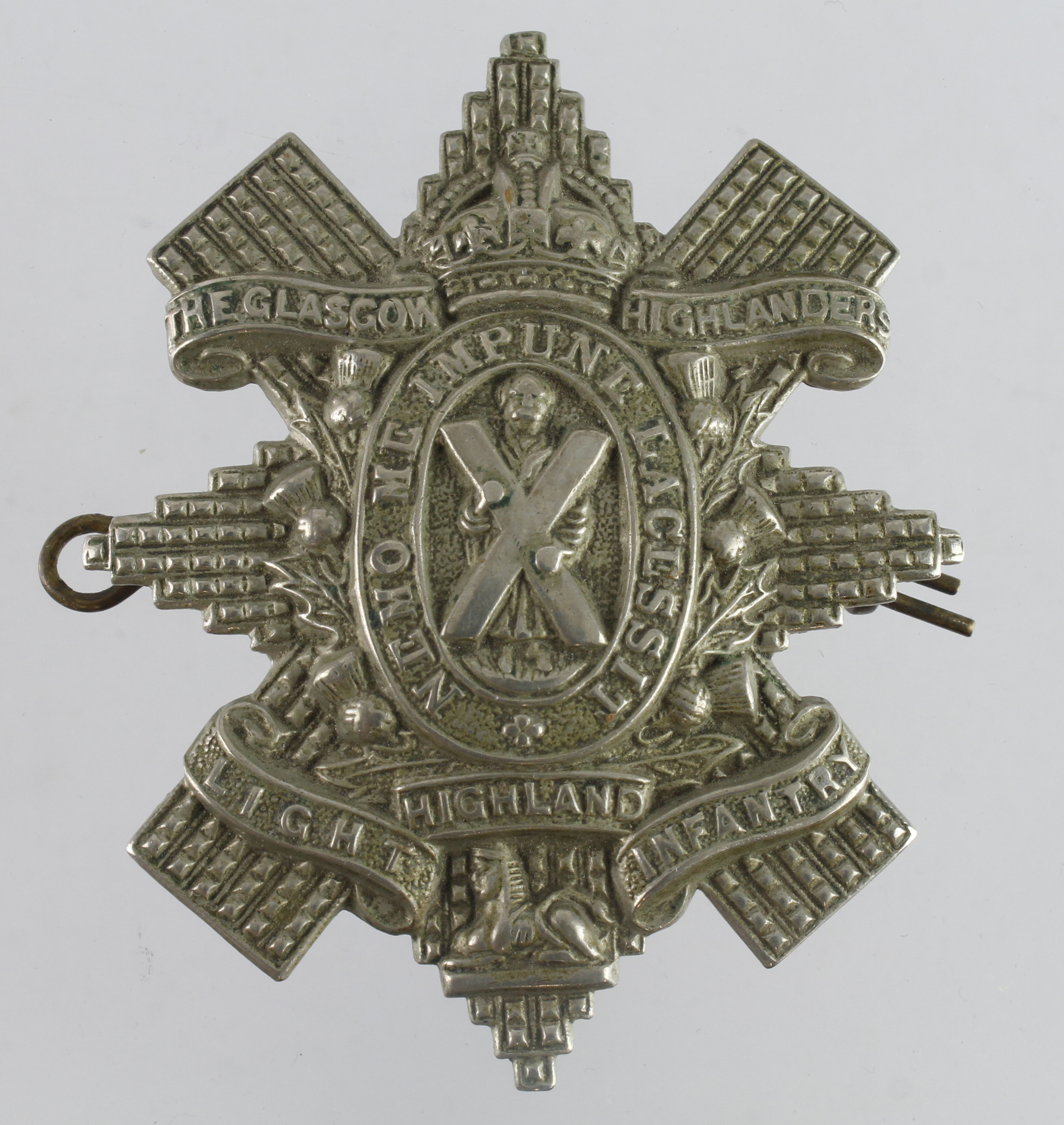 Cap Badge WW1 The Glasgow Highlanders HLI