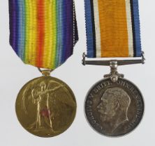 BWM & Victory Medal (191726 Pte.2. C Carlin RAF) with copied research, served Russia 4/7/1919 to 1/