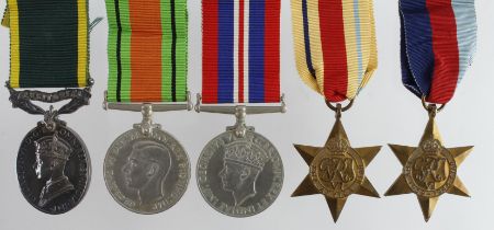 WW2 group 1939-45 Star, Africa Star, Defence & War Medal all privately named (4685728 Gnr W Davies