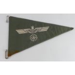 German 3rd Reich Wehrmacht Car Pennant (UV neg)